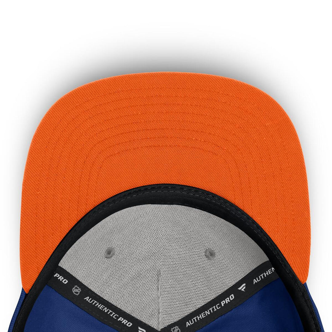 Edmonton Oilers Fanatics Blue 2026 NHL Draft Pro Podium On Stage Snapback Hat