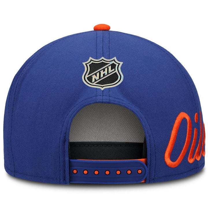 Edmonton Oilers Fanatics Blue 2026 NHL Draft Pro Snapback Hat