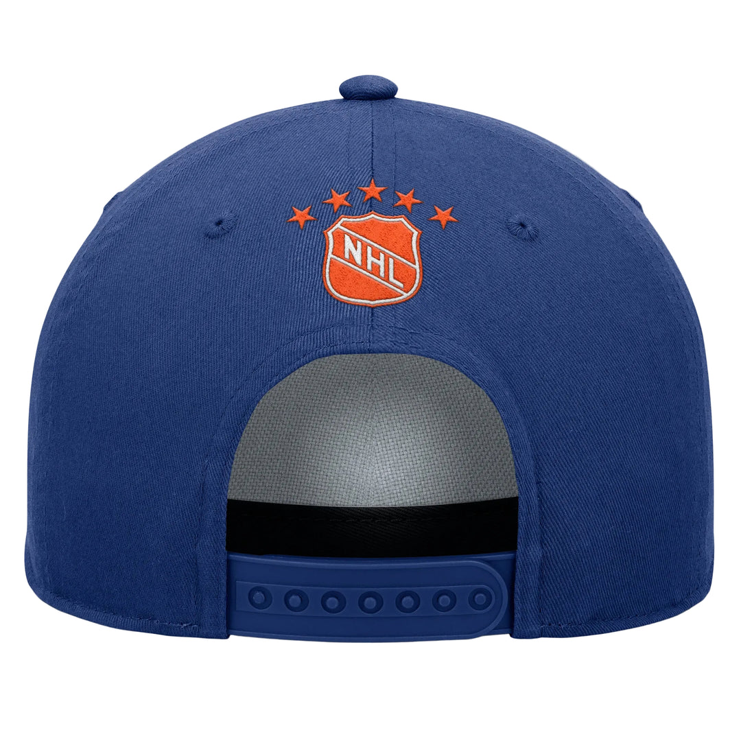Edmonton Oilers Fanatics Blue Dynasty Decades A-Frame Snapback Hat