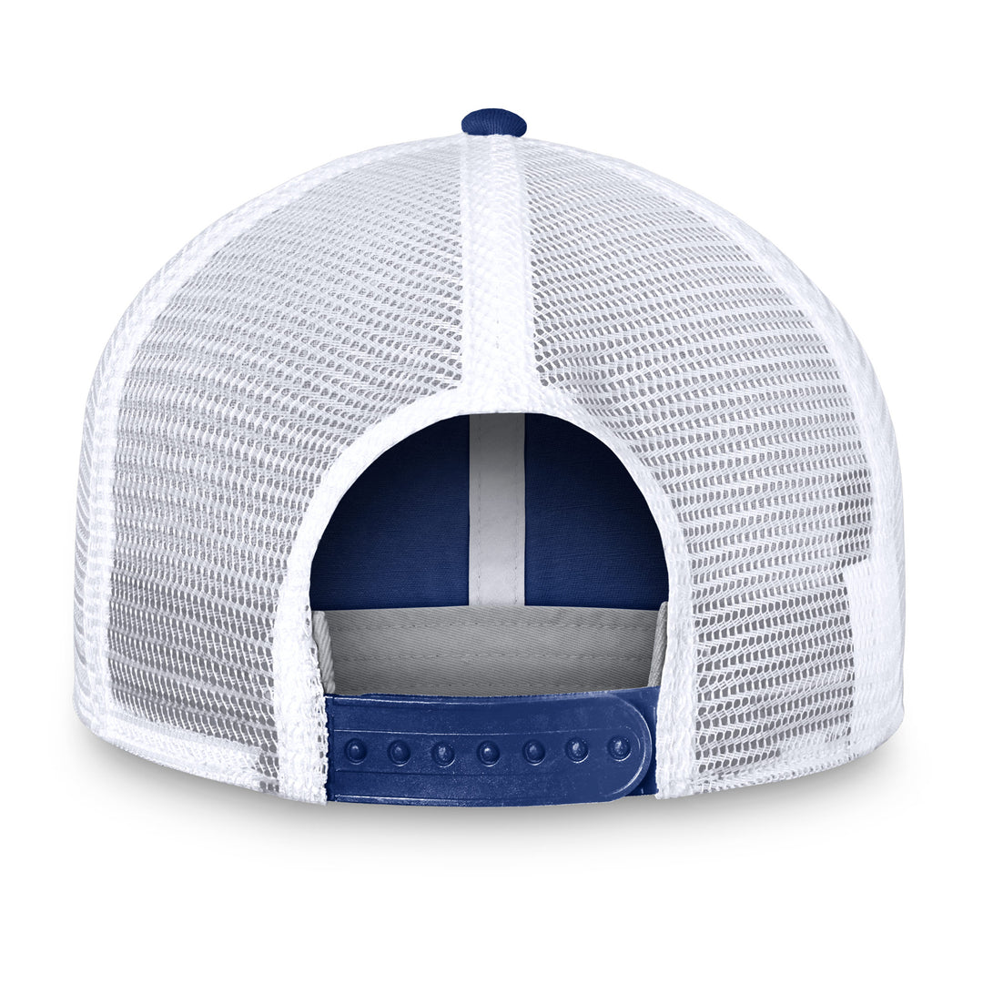 Edmonton Oilers Fanatics Blue Free Kick Trucker Snapback Hat