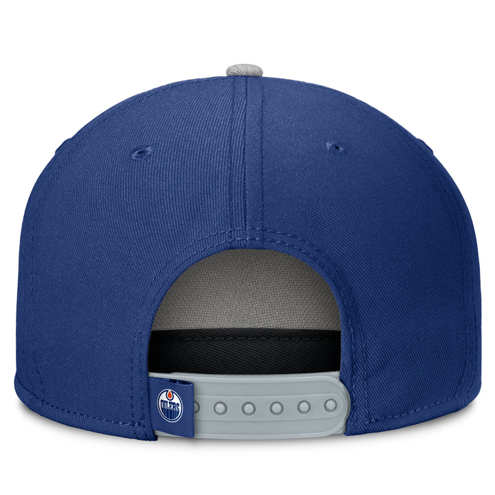 Edmonton Oilers Fanatics Blue Velo Flatbrim Snapback Hat