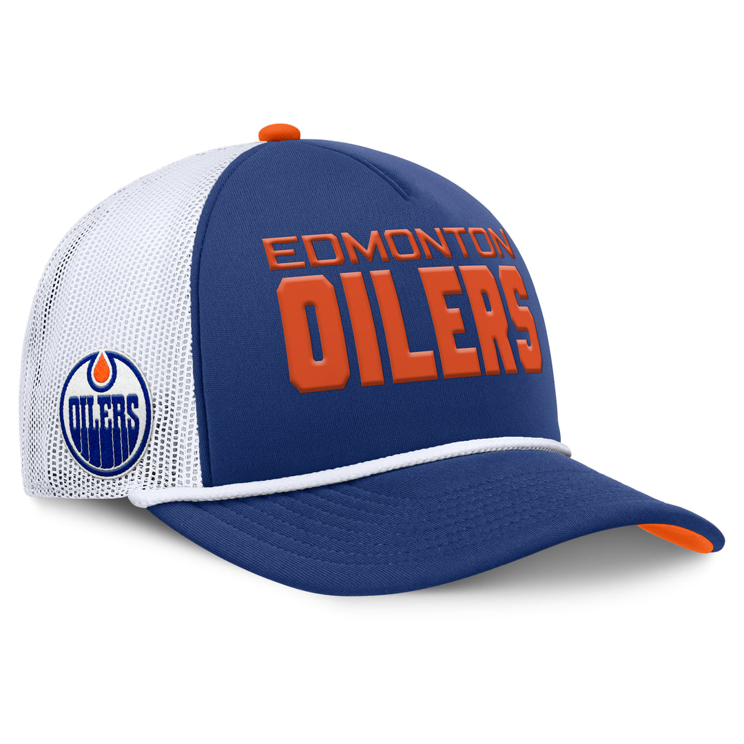 Edmonton Oilers Fanatics Blue 2025-26 Authentic Pro Rink 10 Foam Trucker Snapback Hat