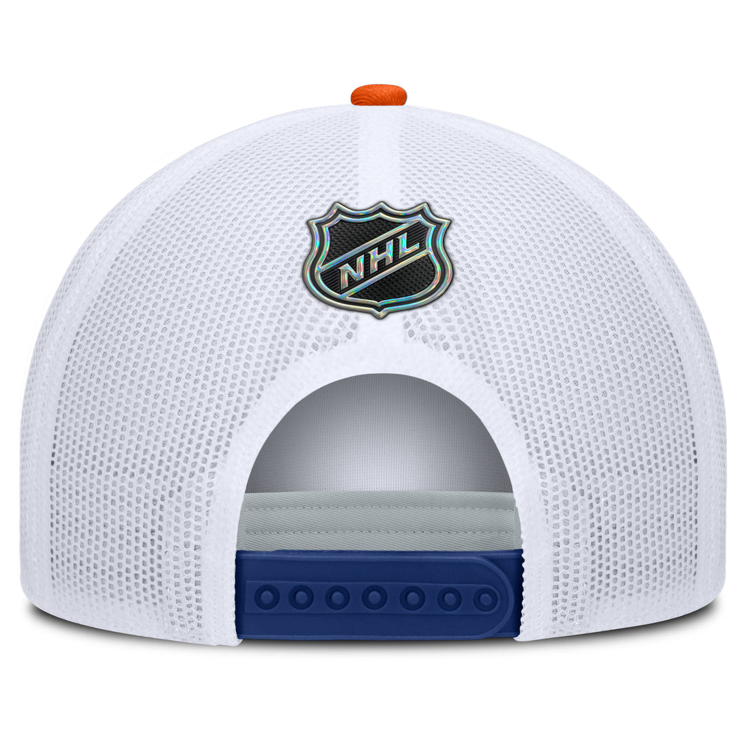 Edmonton Oilers Fanatics Blue 2025-26 Authentic Pro Rink 10 Foam Trucker Snapback Hat
