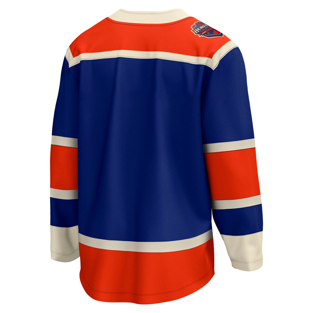 NHL Edmonton Oilers Blue 2023 Heritage Classic Hockey Jersey - Torunstyle