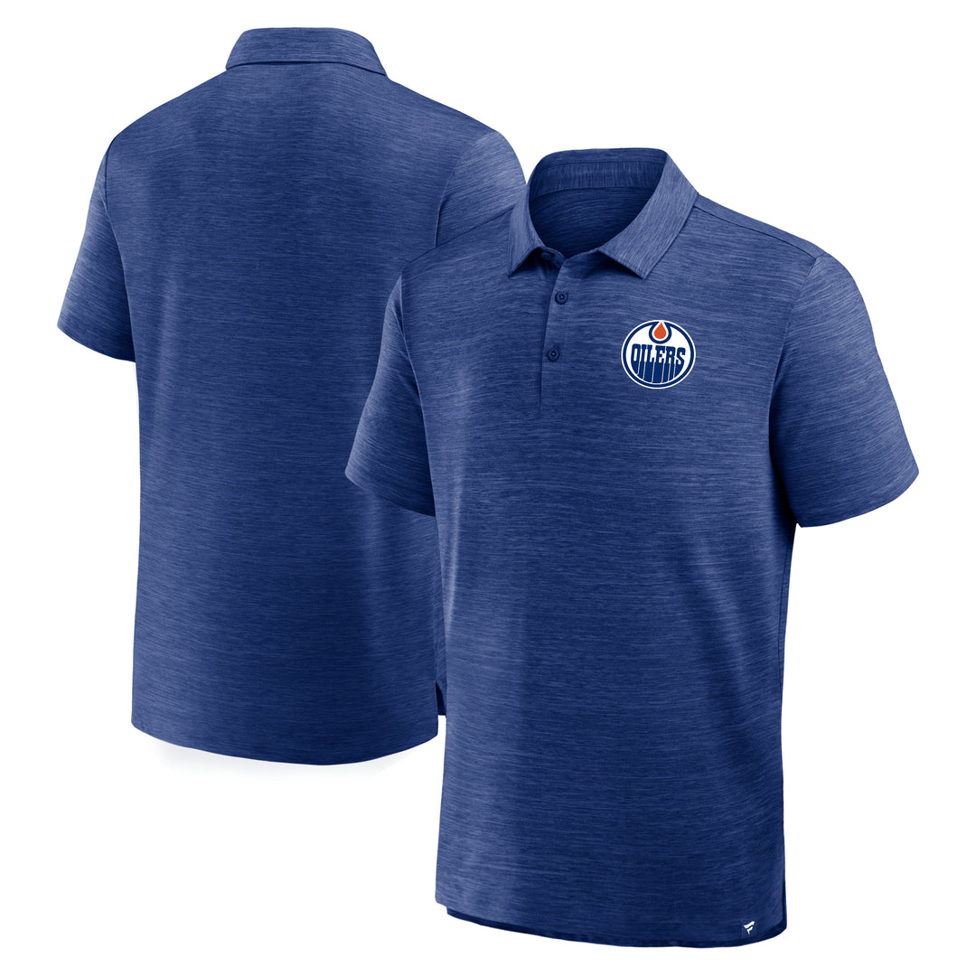 Edmonton Oilers Fanatics Clutch Poly Blue Polo