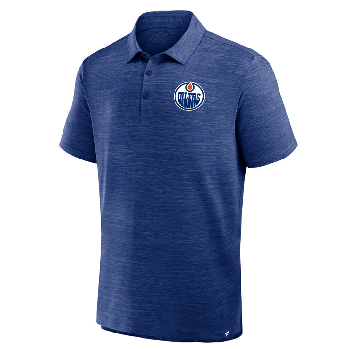 Edmonton Oilers Fanatics Clutch Poly Blue Polo