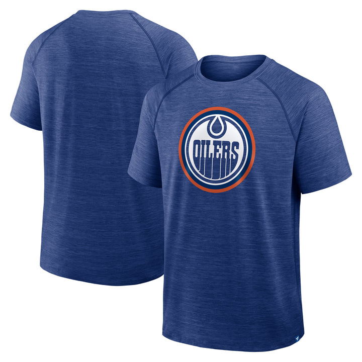 Edmonton Oilers Fanatics Clutch Poly Blue T-Shirt