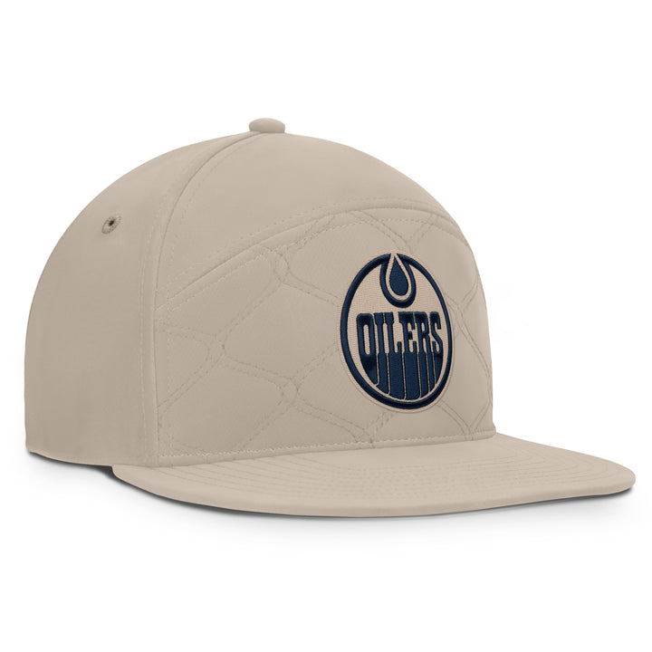 Edmonton Oilers Fanatics Cream 2026-27 Authentic Pro Road Horizon Snapback Hat