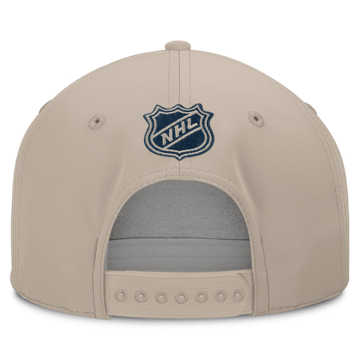 Edmonton Oilers Fanatics Cream 2026-27 Authentic Pro Road Horizon Snapback Hat