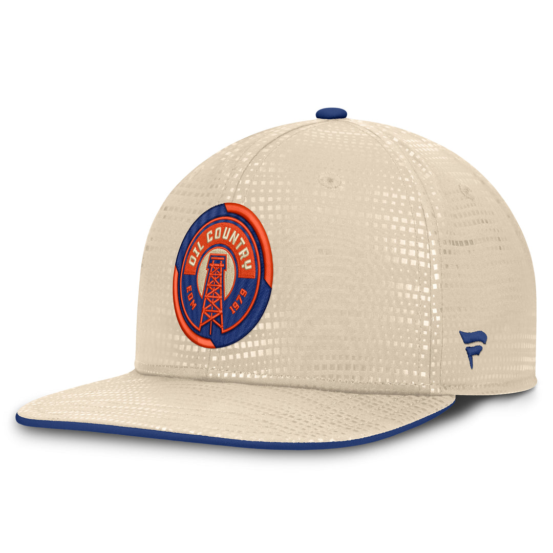 Edmonton Oilers Fanatics Cream 2026-27 Authentic Pro Rink Alternate Snapback Hat