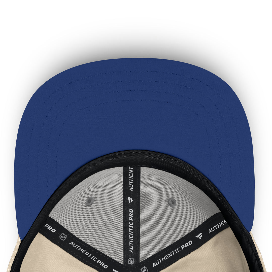 Edmonton Oilers Fanatics Cream 2026-27 Authentic Pro Rink Alternate Snapback Hat
