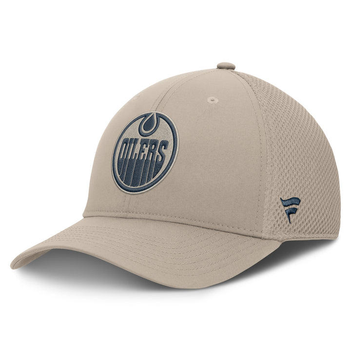 Edmonton Oilers Fanatics Cream 2026-27 Authentic Pro Road Flex Hat