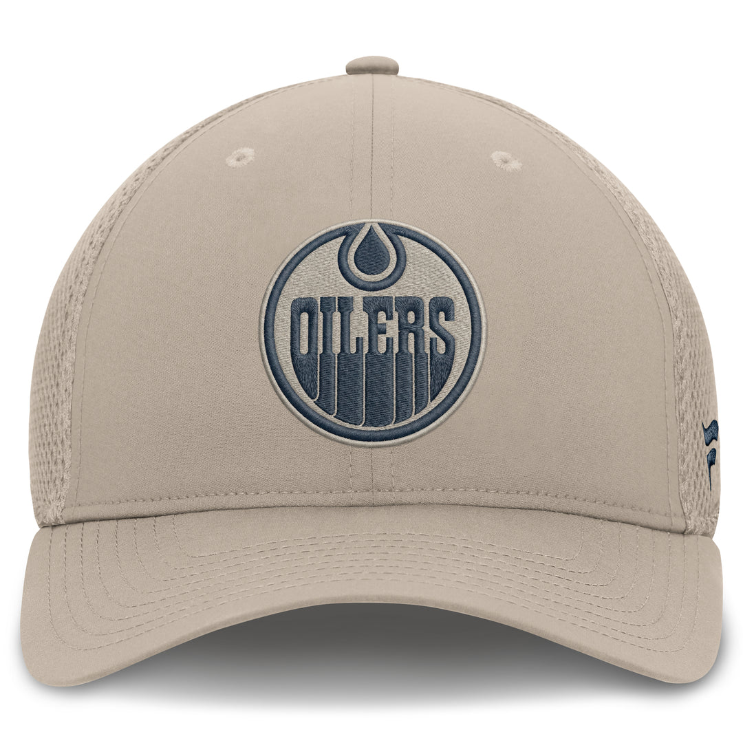 Edmonton Oilers Fanatics Cream 2026-27 Authentic Pro Road Flex Hat
