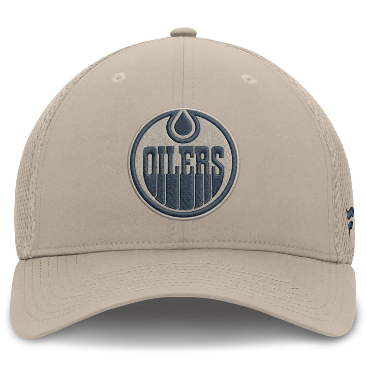 Edmonton Oilers Fanatics Cream 2026-27 Authentic Pro Road Flex Hat