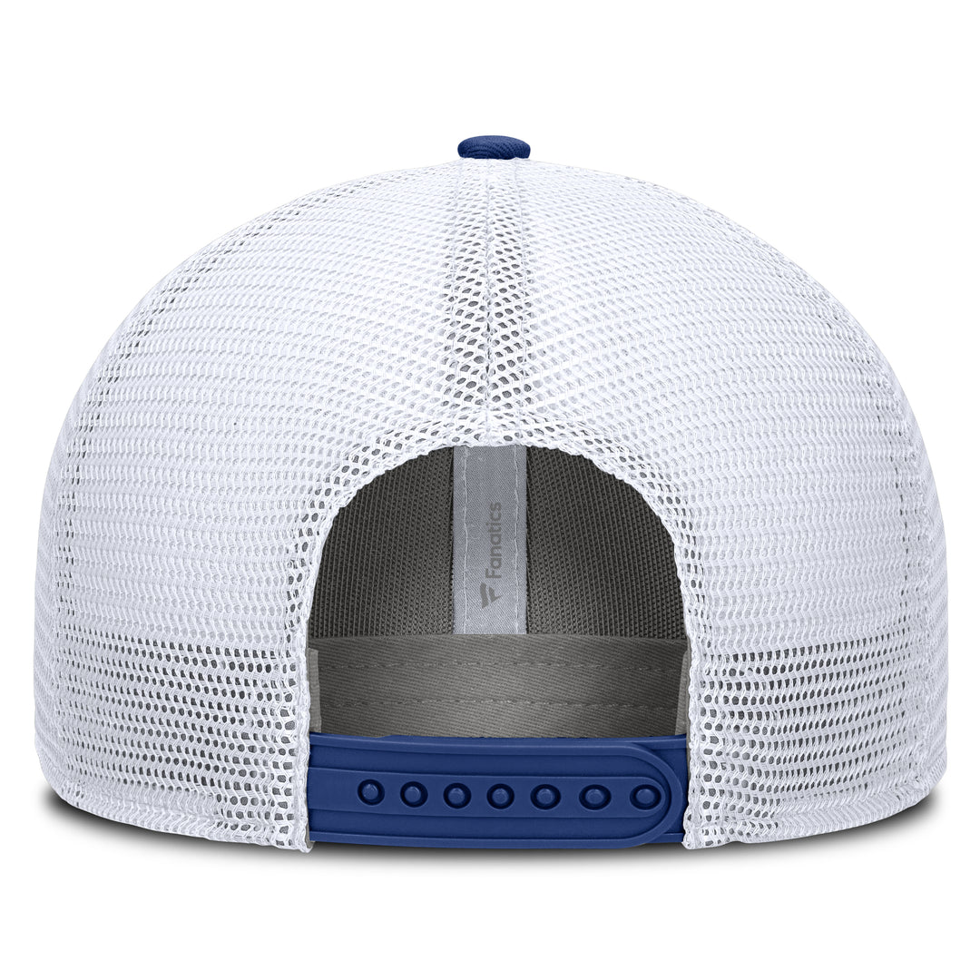 Edmonton Oilers Fanatics Cream & White Reveal Mesh Snapback Hat