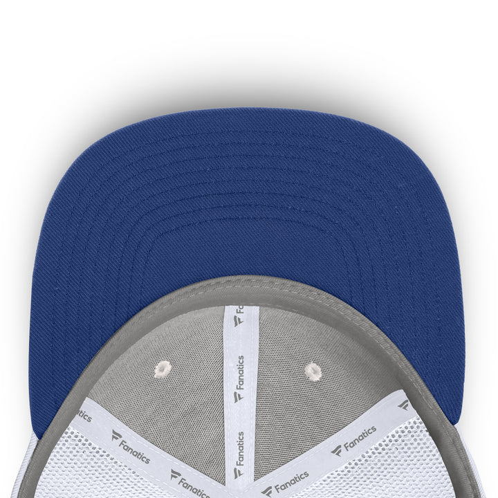 Edmonton Oilers Fanatics Cream & White Reveal Mesh Snapback Hat