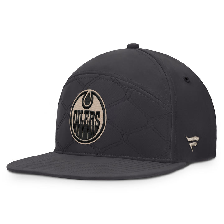 Edmonton Oilers Fanatics Grey 2026-27 Authentic Pro Road Horizon Snapback Hat
