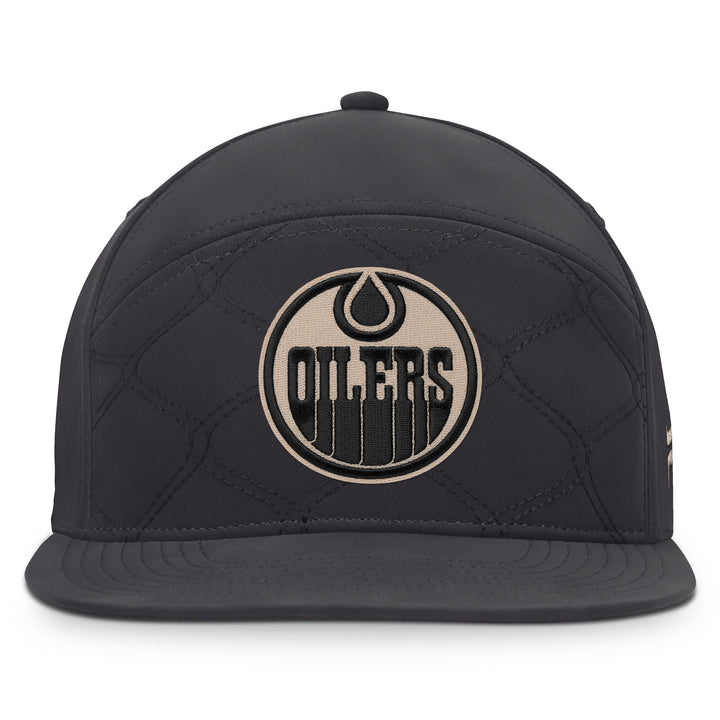 Edmonton Oilers Fanatics Grey 2026-27 Authentic Pro Road Horizon Snapback Hat
