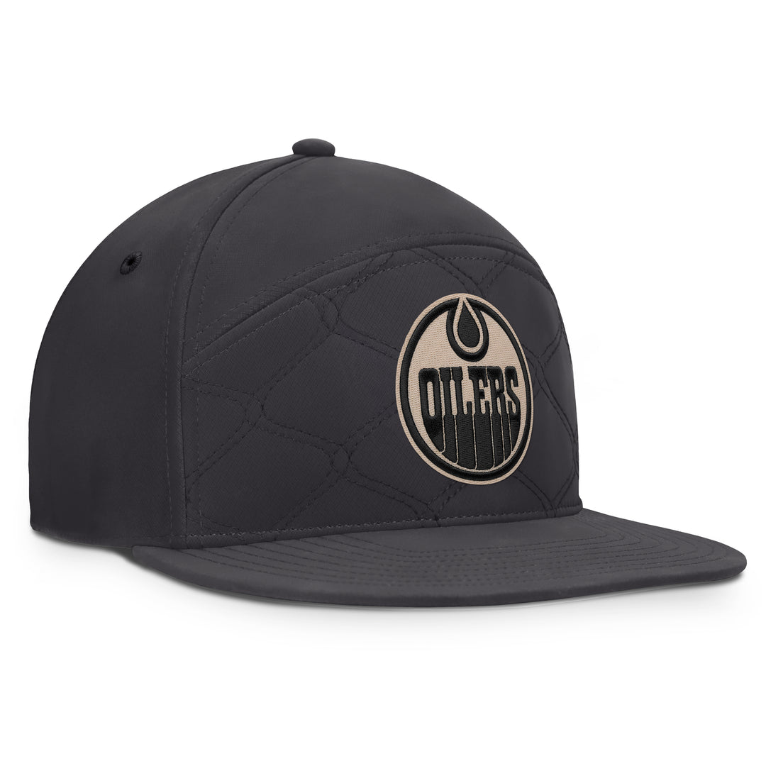 Edmonton Oilers Fanatics Grey 2026-27 Authentic Pro Road Horizon Snapback Hat