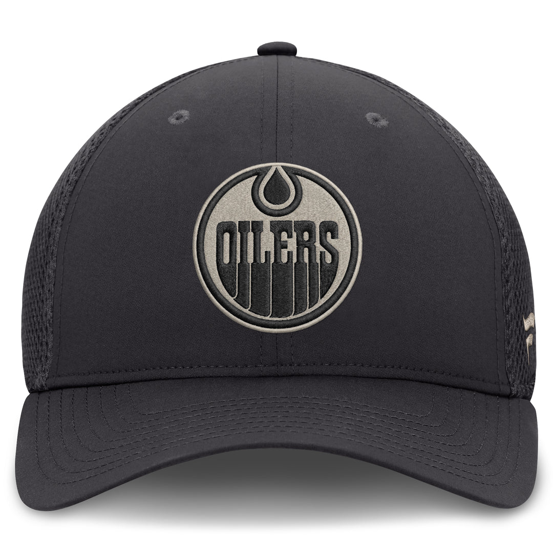 Edmonton Oilers Fanatics Grey 2026-27 Authentic Pro Road Flex Hat