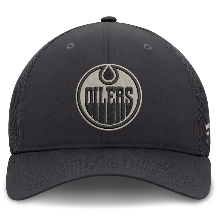 Edmonton Oilers Fanatics Grey 2026-27 Authentic Pro Road Flex Hat