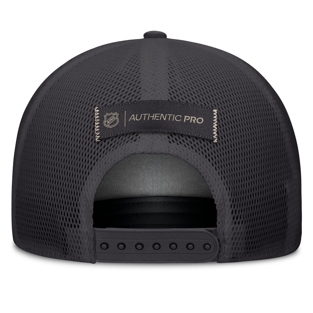 Edmonton Oilers Fanatics Grey 2026-27 Authentic Pro Road Utopia A-Frame Snapback Hat