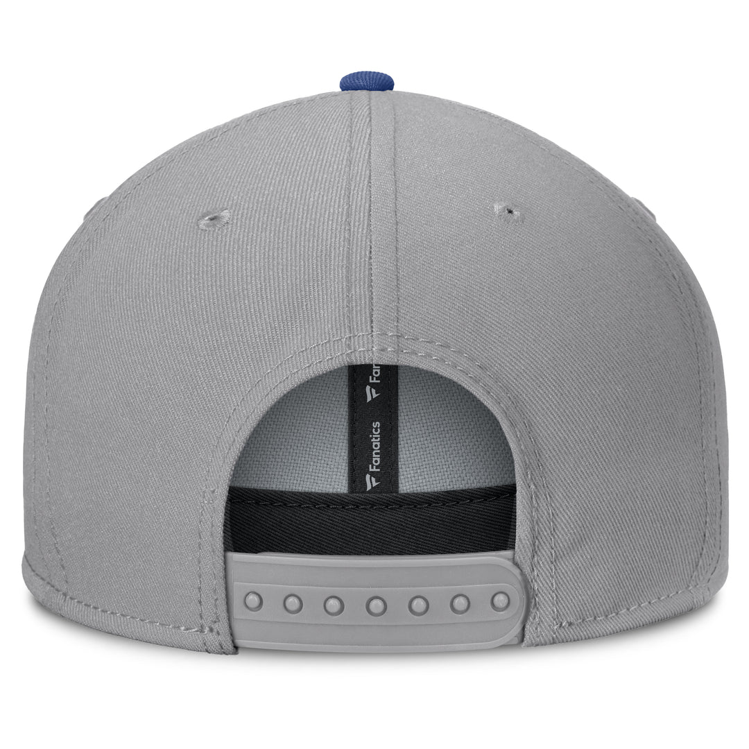 Edmonton Oilers Fanatics Grey Duo Flat Brim Snapback Hat