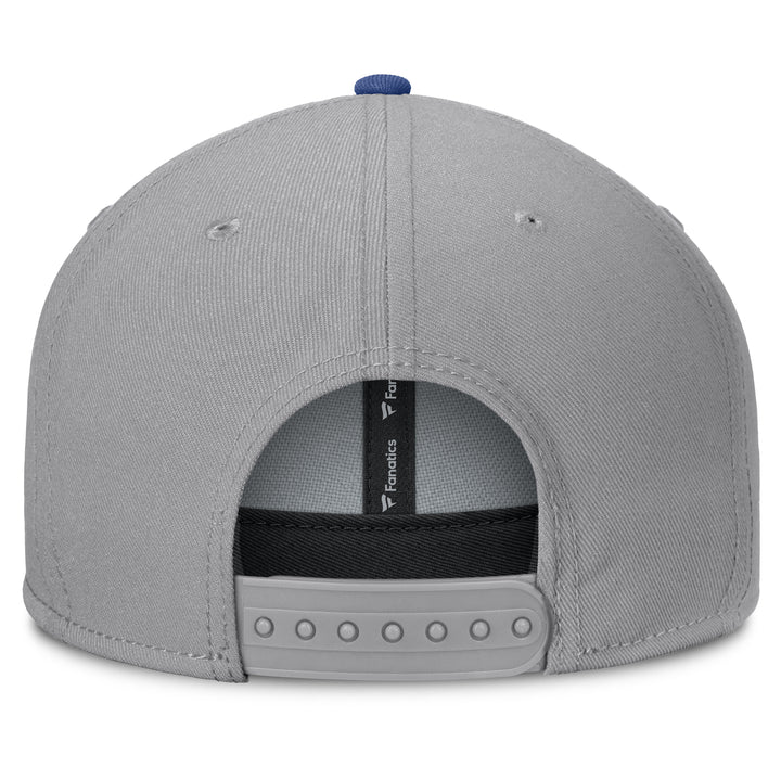 Edmonton Oilers Fanatics Grey Duo Flat Brim Snapback Hat