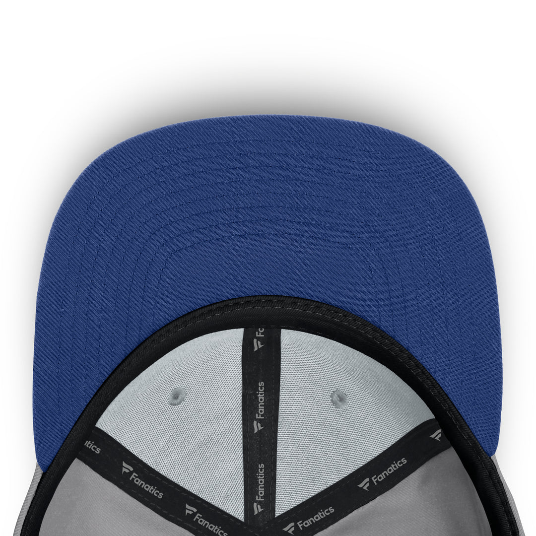 Edmonton Oilers Fanatics Grey Duo Flat Brim Snapback Hat