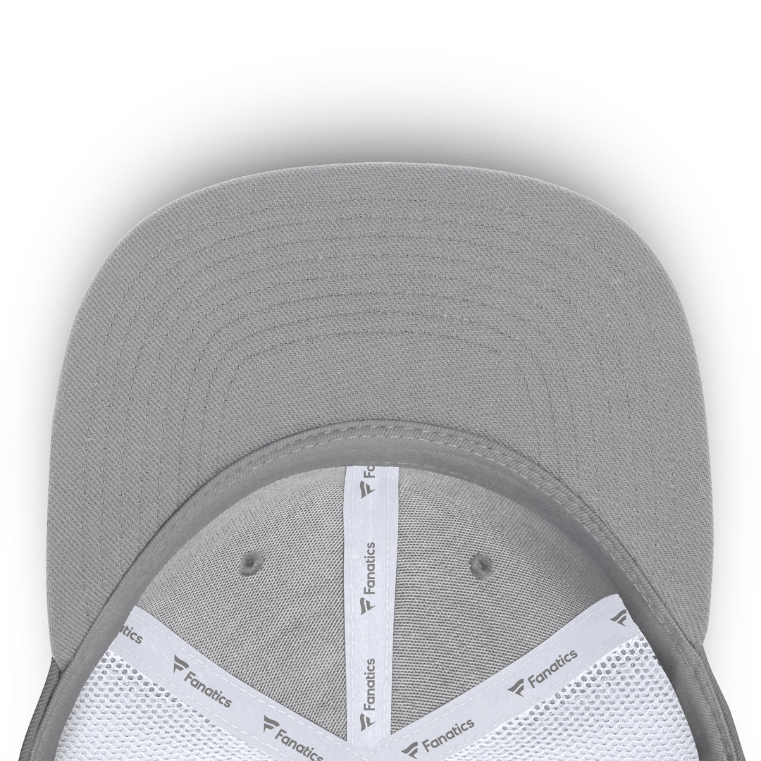 Edmonton Oilers Fanatics Grey Rapid Mid Crown Mesh Snapback Hat