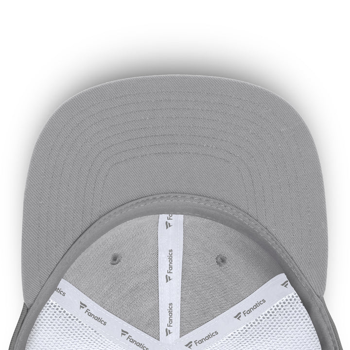 Edmonton Oilers Fanatics Grey Rapid Mid Crown Mesh Snapback Hat