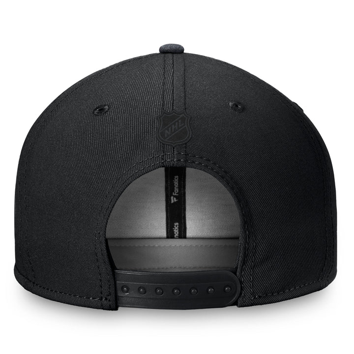 Edmonton Oilers Fanatics Iced Out Black Flat Brim Snapback Hat