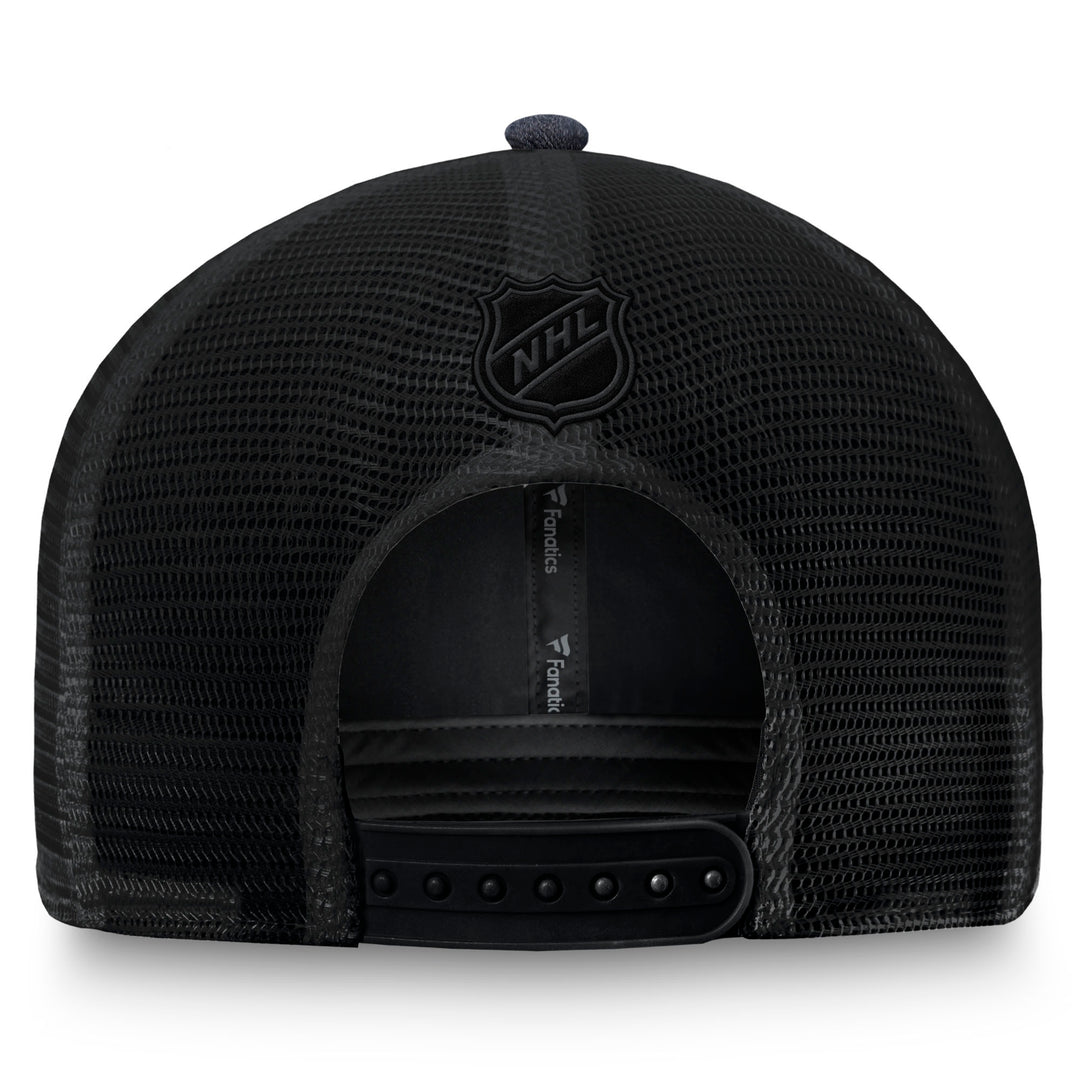 Edmonton Oilers Fanatics Iced Out Black Unstructured Adjustable Snapback Hat