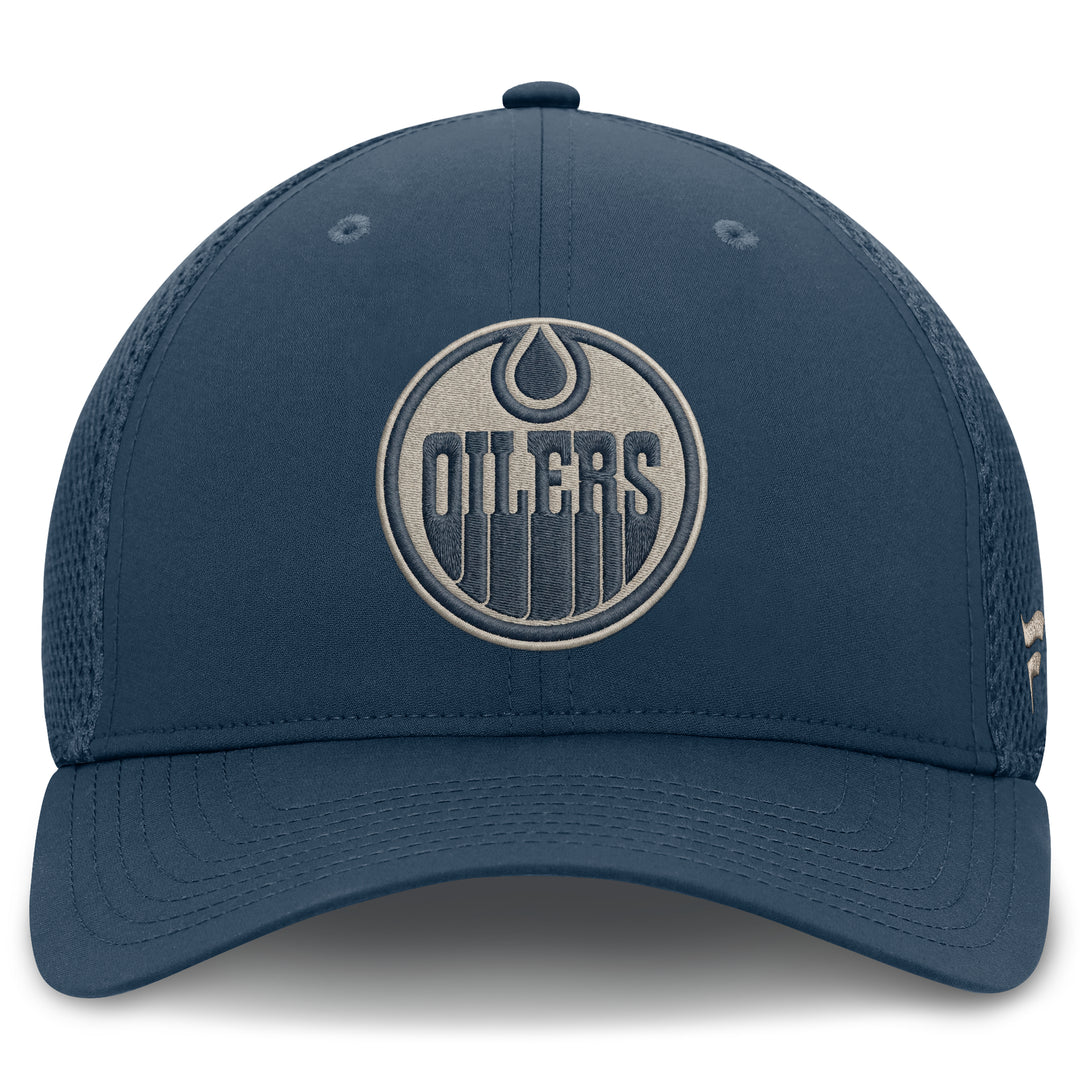 Edmonton Oilers Fanatics Navy 2026-27 Authentic Pro Road Flex Hat