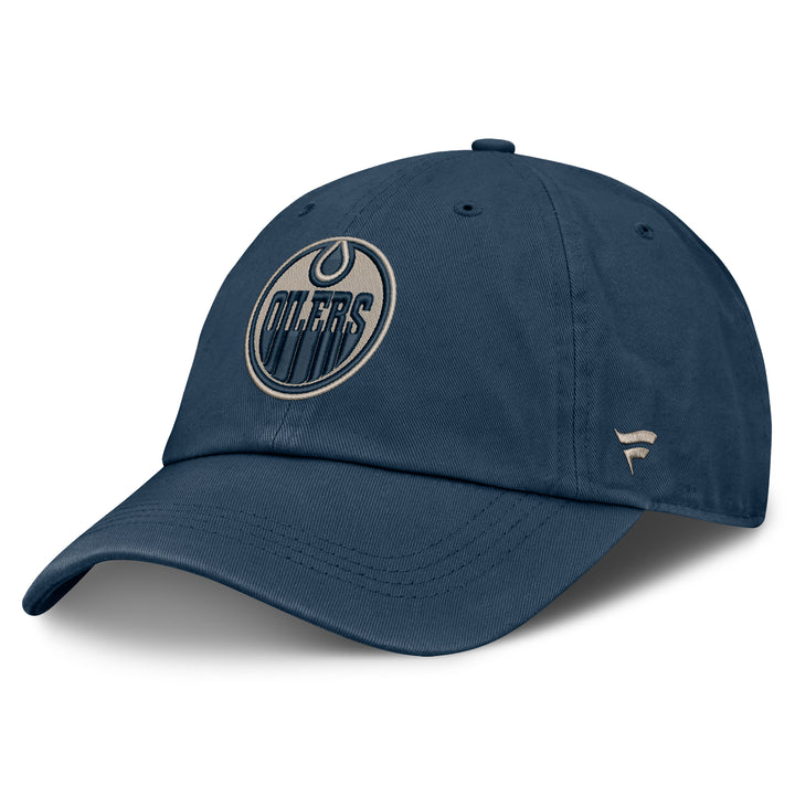 Edmonton Oilers Fanatics Navy 2026-27 Authentic Pro Road Utopia Adjustable Hat
