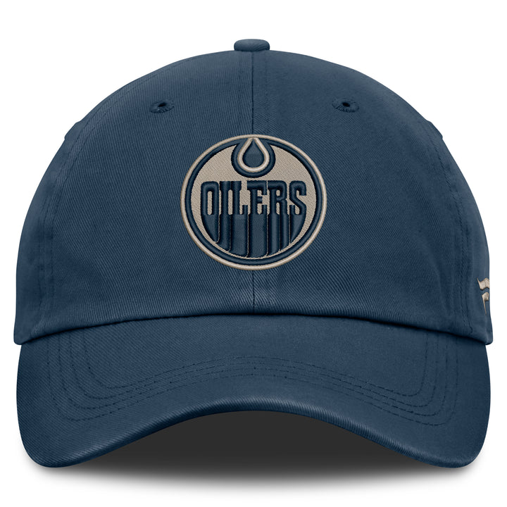 Edmonton Oilers Fanatics Navy 2026-27 Authentic Pro Road Utopia Adjustable Hat