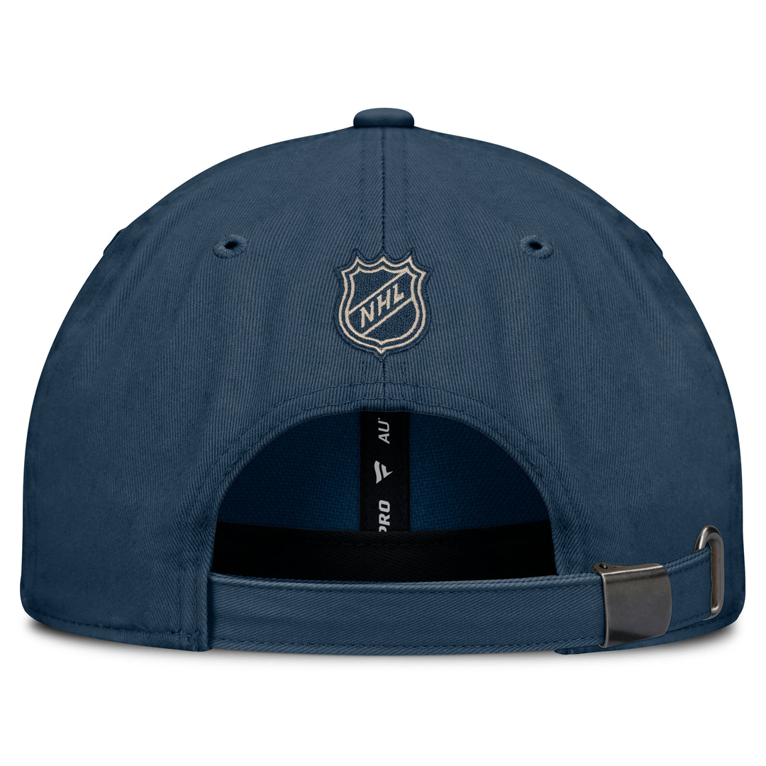 Edmonton Oilers Fanatics Navy 2026-27 Authentic Pro Road Utopia Adjustable Hat