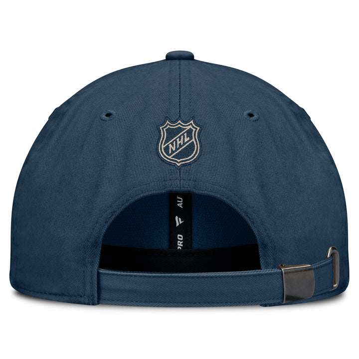 Edmonton Oilers Fanatics Navy 2026-27 Authentic Pro Road Utopia Adjustable Hat