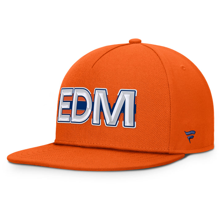 Edmonton Oilers Fanatics Orange 2025-26 Authentic Pro Rink 8 Snapback Hat