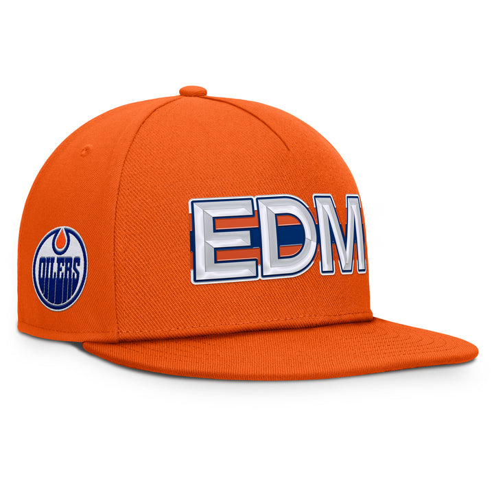 Edmonton Oilers Fanatics Orange 2025-26 Authentic Pro Rink 8 Snapback Hat