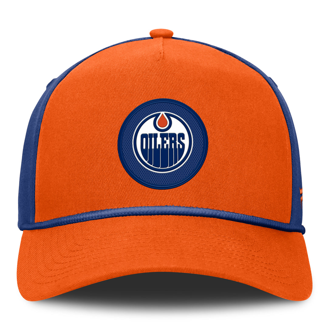 Edmonton Oilers Fanatics Orange 2026-27 Authentic Pro Rink A-Frame Snapback Hat