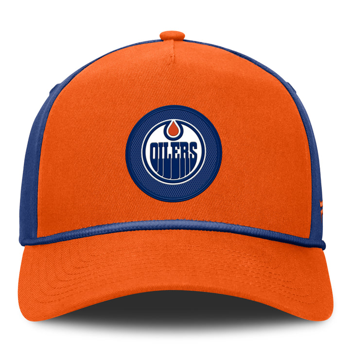 Edmonton Oilers Fanatics Orange 2026-27 Authentic Pro Rink A-Frame Snapback Hat
