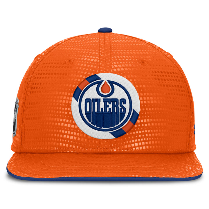 Edmonton Oilers Fanatics Orange 2026-27 Authentic Pro Rink Square Visor Snapback Hat