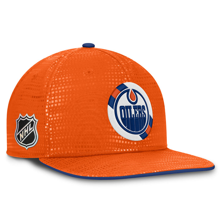 Edmonton Oilers Fanatics Orange 2026-27 Authentic Pro Rink Square Visor Snapback Hat