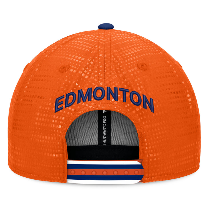 Edmonton Oilers Fanatics Orange 2026-27 Authentic Pro Rink Square Visor Snapback Hat