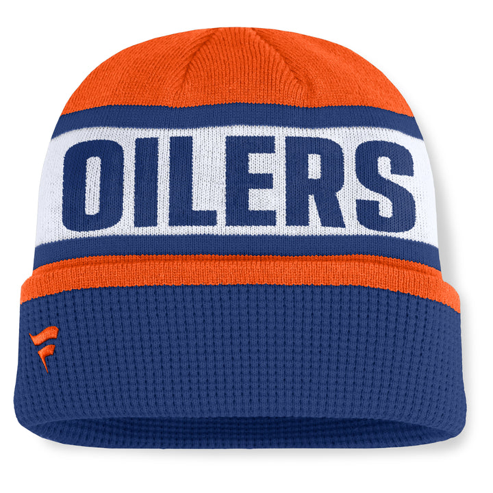 Edmonton Oilers Fanatics Orange Switchback Cuffed Toque