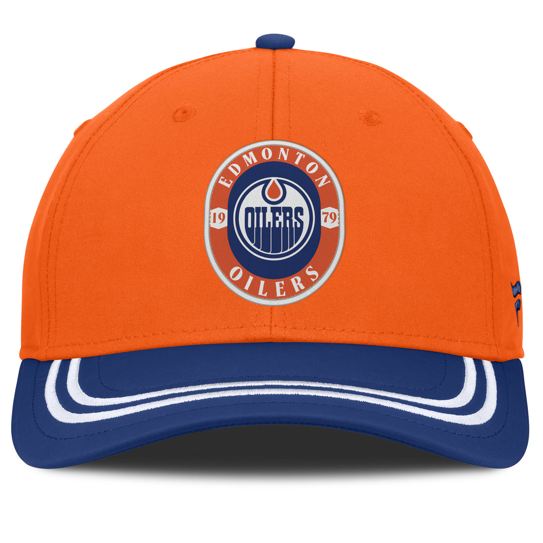 Edmonton Oilers Fanatics Orange & Blue Jubilee Flex Hat
