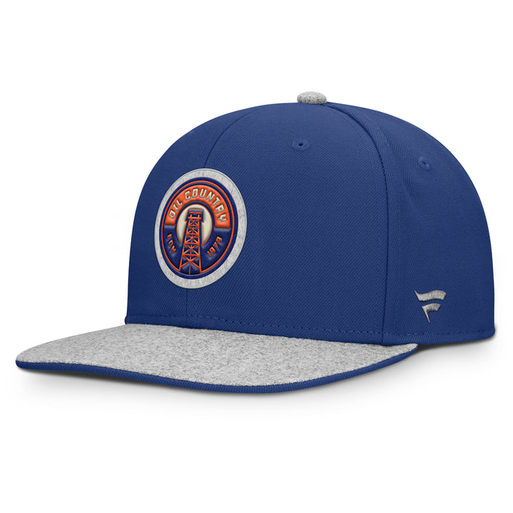 Edmonton Oilers Fanatics Royal Loden Alternate Flat Brim Snapback Hat