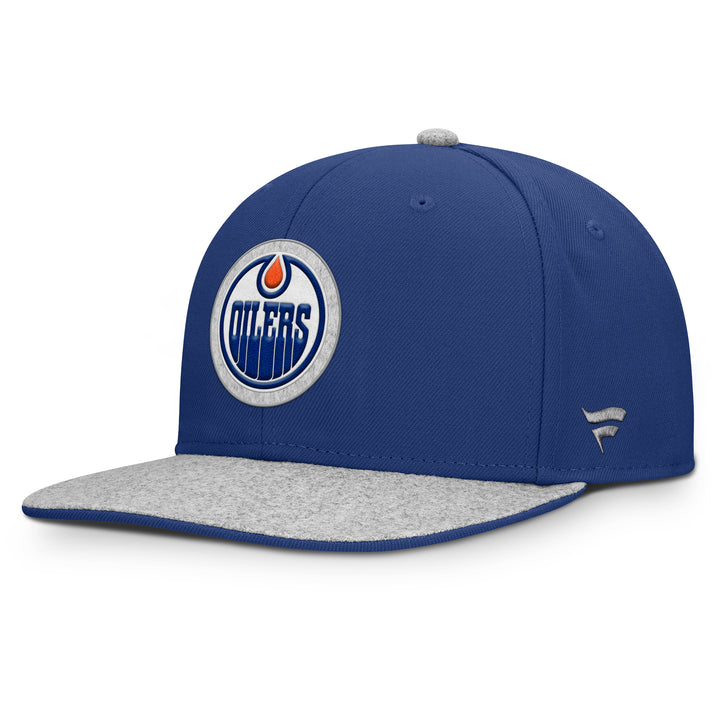 Edmonton Oilers Fanatics Royal Loden Flat Brim Snapback Hat