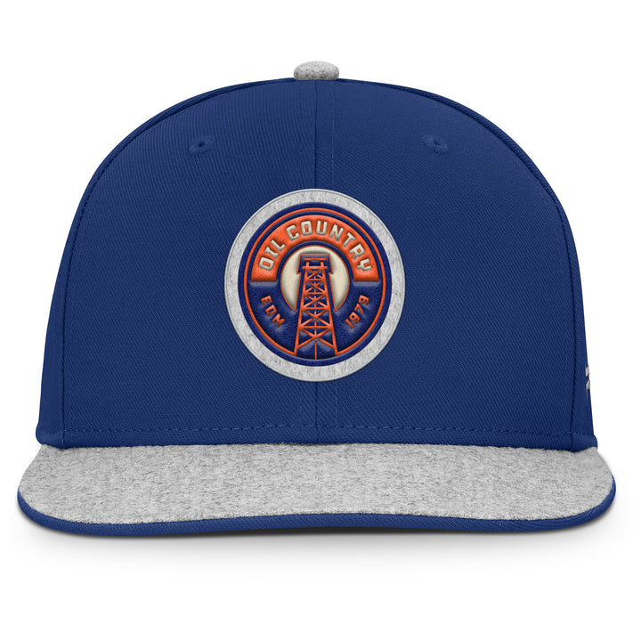 Edmonton Oilers Fanatics Royal Loden Alternate Flat Brim Snapback Hat